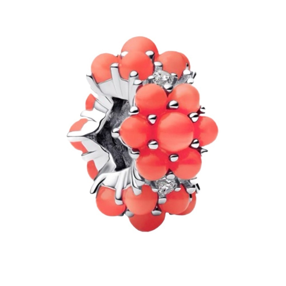 Pandora Coral-colored Ocean Charm - NWOT